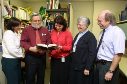 The Education Group From Left to Right: Lisa Votti, Tom Windberg, Cindy Lopez, Sr. N., David George