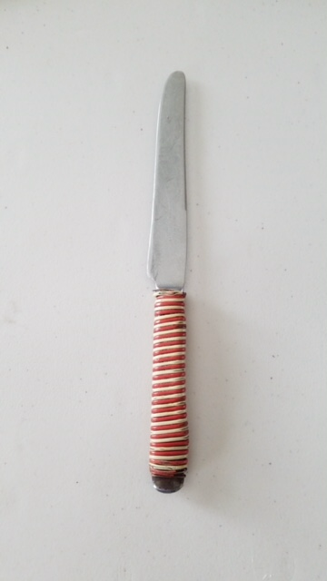 Dad's favorite knife. He made this as a POW in WW II. Mom will take this with her when she passes on.